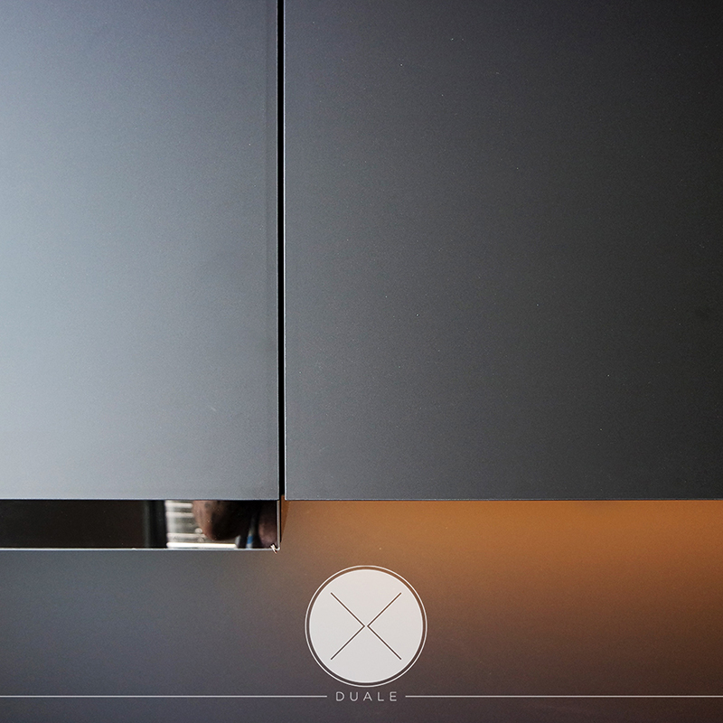 Fronty w kuchni z powłoką antifingerprint.
